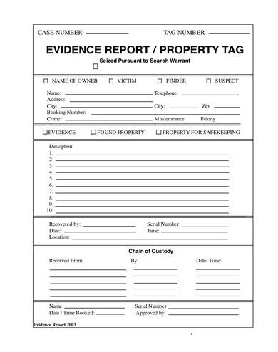 Evidence Report