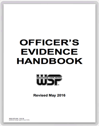 WA State Property & Evidence Manual 2016